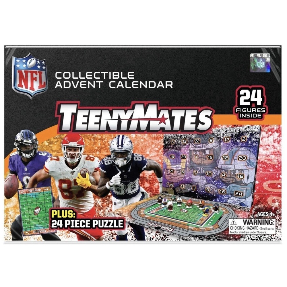 NEW Limited Edition 2024 NFL TeenyMates Advent Calendar‎ 24 Figures Color Rush!